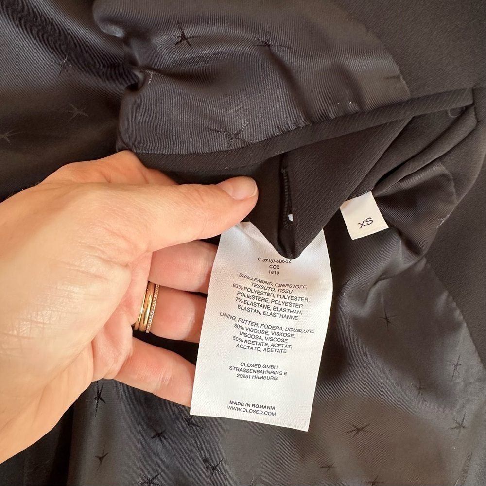 Closed Single Breasted Oversized Blazer Size Xs - image 7